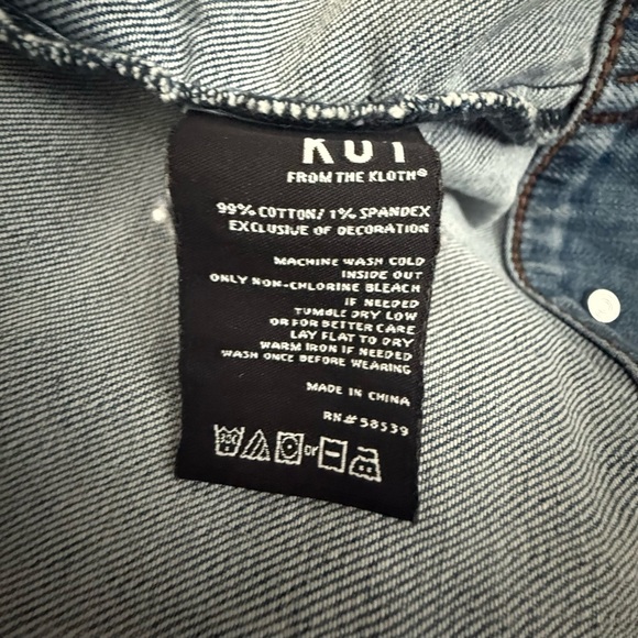 Kut from the Kloth Jacqueline Denim Jacket Size Small - Picture 5 of 7